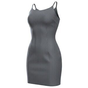 Black Mini Dress All that Jazz Pinstriped Bodycon Date Night Workwear Size 7